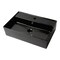Alfi Brand ALFI brand ABC901-BM Black Matte 24" Modern Rectangular Above Mount Ceramic Sink with Faucet Hole ABC901-BM - alternate 4
